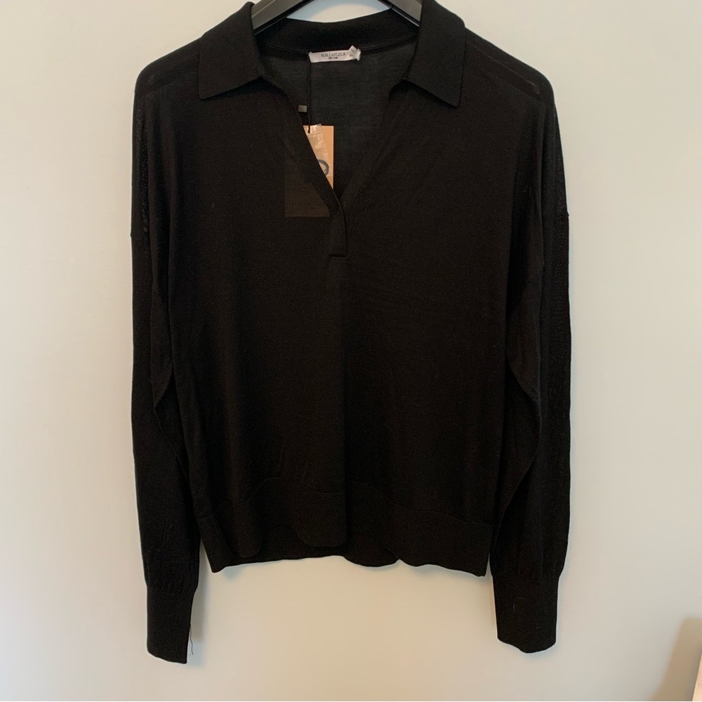 MM Lafleur 100% silk jersey pullover top ax XXL.